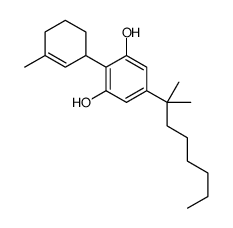 2-(3-methylcyclohex-2-en-1-yl)-5-(2-methyloctan-2-yl)benzene-1,3-diol Structure