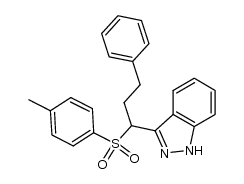 3-{1-[(4-methylphenyl)sulfonyl]-3-phenylpropyl}-1H-indazole Structure