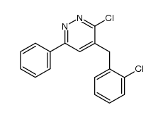 3-chloro-4-(2-chlorobenzyl)-6-phenylpyridazine结构式
