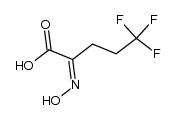 (Z)-5,5,5-trifluoro-2-(hydroxyimino)pentanoic acid Structure