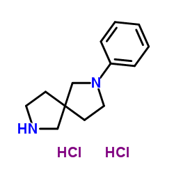 2-Phenyl-2,7-diaza-spiro[4.4]nonane dihydrochloride结构式