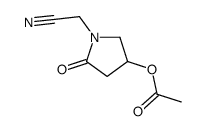 [1-(cyanomethyl)-5-oxopyrrolidin-3-yl] acetate结构式