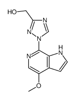 (1-(4-methoxy-1H-pyrrolo[2,3-c]pyridin-7-yl)-1H-1,2,4-triazol-3-yl)methanol结构式