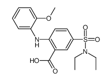 5-(diethylsulfamoyl)-2-(2-methoxyanilino)benzoic acid Structure