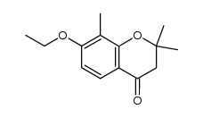7-ethoxy-2,2,8-trimethyl-4-chromanone Structure