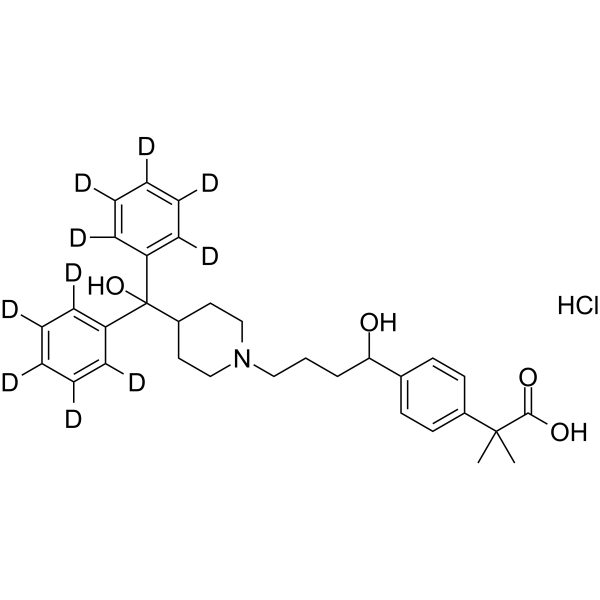 Fexofenadine-d10 (hydrochloride)结构式