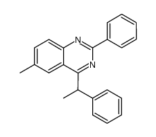 6-methyl-2-phenyl-4-(1-phenylethyl)quinazoline Structure