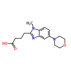 4-[1-Methyl-5-(4-morpholinyl)-1H-benzimidazol-2-yl]butanoic acid picture