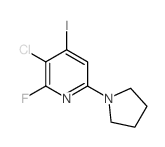 3-Chloro-2-fluoro-4-iodo-6-(pyrrolidin-1-yl)-pyridine图片