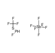 fluoro(trifluoromethylsulfenyl)phosphonium SbF6 Structure