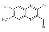 3-溴甲基-6,7-二甲基-喹噁啉-2-醇结构式