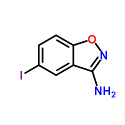 5-Iodo-1,2-benzoxazol-3-amine结构式