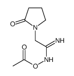 [(Z)-[1-amino-2-(2-oxopyrrolidin-1-yl)ethylidene]amino] acetate结构式