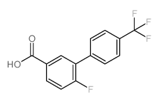 6-FLUORO-4'-(TRIFLUOROMETHYL)-[1,1'-BIPHENYL]-3-CARBOXYLIC ACID Structure