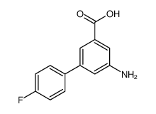 3-amino-5-(4-fluorophenyl)benzoic acid结构式