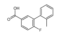 4-fluoro-3-(2-methylphenyl)benzoic acid结构式