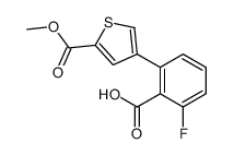 2-fluoro-6-(5-methoxycarbonylthiophen-3-yl)benzoic acid结构式