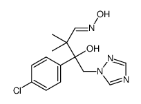beta-(4-Chlorophenyl)-beta-hydroxy-alpha,alpha-dimethyl-1H-1,2,4-triazole-1-butanal oxime结构式