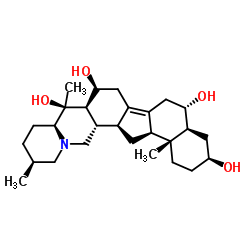 (3β,5α,6α,16β)-8,14-didehydrocevane-3,6,16,20-tetrol. structure