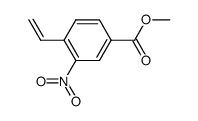 methyl 4-ethenyl-3-nitrobenzoate结构式