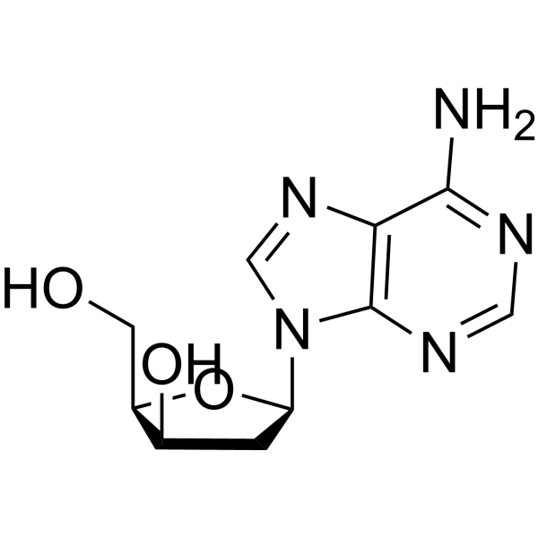 9H-Purin-6-amine,9-(2-deoxy-b-D-threo-pentofuranosyl)-结构式