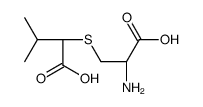 2-[(2R)-2-amino-2-carboxyethyl]sulfanyl-3-methylbutanoic acid Structure