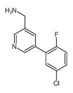 [5-(5-chloro-2-fluorophenyl)pyridin-3-yl]methanamine结构式