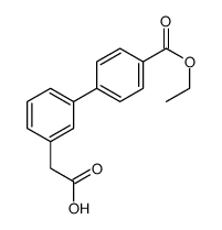 Ethyl 3'-(carboxymethyl)biphenyl-4-carboxylate Structure