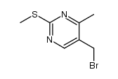 5-(Bromomethyl)-4-methyl-2-(methylthio)pyrimidine结构式