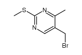 5-(Bromomethyl)-4-methyl-2-(methylthio)pyrimidine Structure