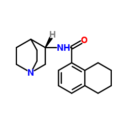 (S)-N-(1-AZABICYCLO[2.2.2]OCT-3-YL)-5,6,7,8-TETRAHYDRO-1-NAPHTHALENECARBOXAMIDE structure