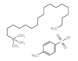 4-methylbenzenesulfonic acid; trimethyl-octadecyl-azanium structure