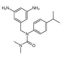1-[(3,5-diaminophenyl)methyl]-3,3-dimethyl-1-(4-propan-2-ylphenyl)urea Structure