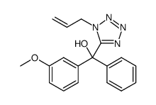 (+/-)-(1-allyl-1H-tetrazol-5-yl)(3-methoxyphenyl)(phenyl)methanol结构式