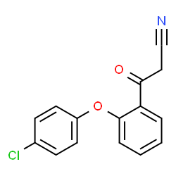 2-(4-CHLOROPHENOXY)-BETA-OXO-BENZENEPROPANENITRILE Structure