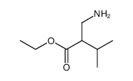 Butanoic acid,2-(aminomethyl)-3-methyl-,ethyl ester结构式