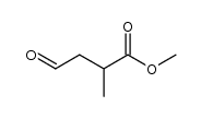 methyl 3-formyl-2-methylpropionate Structure