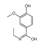 N-ethyl-4-hydroxy-3-methoxybenzamide结构式