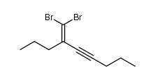 6-(dibromomethylene)non-4-yne Structure