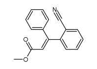 methyl 3-(2-cyanophenyl)-3-phenylacrylate结构式