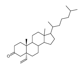 5-vinyl-5α-cholestan-3-one结构式