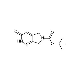 3-氧代-5, 7-二氢-2H-吡咯并[3, 4-c]哒嗪-6(3H)-羧酸叔丁酯结构式