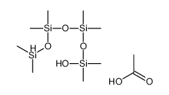 acetic acid,dimethylsilyloxy-[[hydroxy(dimethyl)silyl]oxy-dimethylsilyl]oxy-dimethylsilane Structure