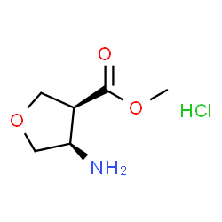 3-furancarboxylic acid, 4-aminotetrahydro-, methyl ester, (3r,4s)-rel-, hydrochloride Structure