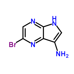 2-Bromo-5H-pyrrolo[2,3-b]pyrazin-7-amine Structure