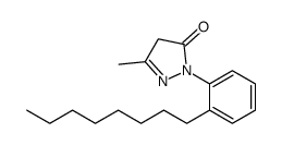 5-methyl-2-(2-octylphenyl)-4H-pyrazol-3-one结构式