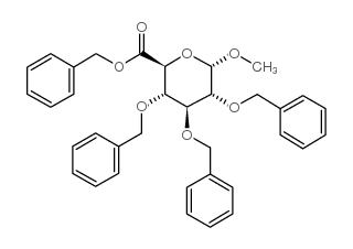 benzyl 6-methoxy-3,4,5-tris(phenylmethoxy)oxane-2-carboxylate Structure