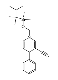 3-cyano-1,4-dihydro-1-(dimethylthexylsilyloxy)methyl-4-phenylpyridine Structure