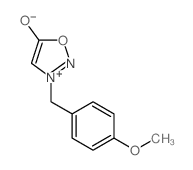 1,2,3-Oxadiazolium,5-hydroxy-3-[(4-methoxyphenyl)methyl]-, inner salt结构式
