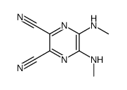 2,3-Pyrazinedicarbonitrile,5,6-bis(methylamino)-(9CI)结构式